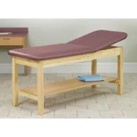Clinton ETA Classic Series Straight Line Treatment Table with Shelf, 27″ Wide, Graphite