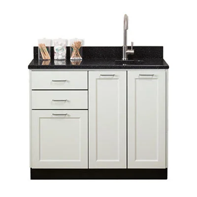 Clinton, Fashion Finish Base Cabinet, 3 Doors, 2 Drawers, 42″ – 15-4585