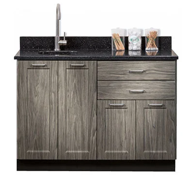 Clinton, Fashion Finish Base Cabinet, 4 Doors, 2 Drawers, 48″ – 15-4586