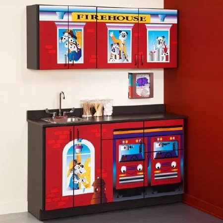 Clinton Industries Firehouse Cabinet Wall Mount / Floor Standing Laminate 3 Drawer (Base) – 6130-BW