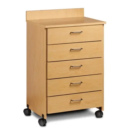 Clinton Industries Mobile Treatment Cabinet 18.25 X 24 X 35.25 Inch 5 Drawers Specify Color When Ordering – 8950