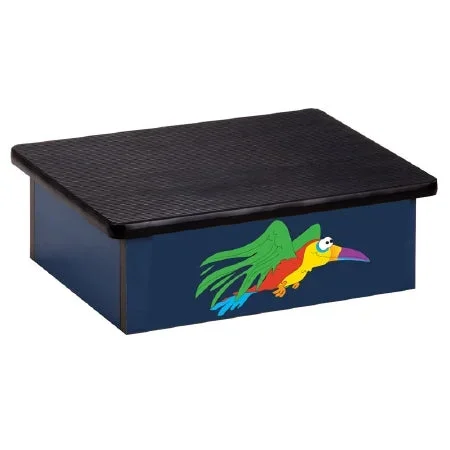 Clinton Industries STOOL, STEP FOOT KIDS FLYING PARROT/BLU – 10-RPB