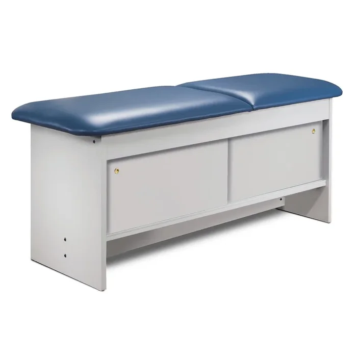 Clinton Industries TABLE, EXAM GRY/ PUR GRY W/SHELF 27″ – 9070-27-1GR-3PG