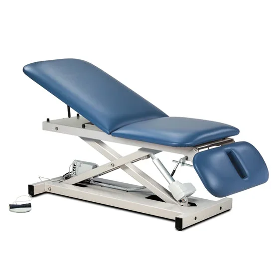 Clinton Industries TABLE, POWER W/ADJ BCK/DROP B LK W/PAPER DISPENSER – 80330-030-3BK