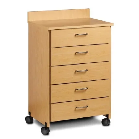Clinton Industries Treatment Cabinet Mobile Laminate 5 Drawer – 8950-SLTGRY-5C