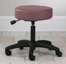 Clinton Industries Value Series Exam Stool Backless Pneumatic Height Adjustment 5 Casters Tomato – 2135-3T