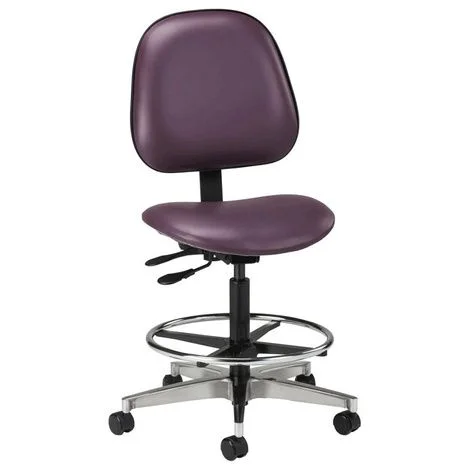 Clinton Lab Stool with Contour Seat and Backrest