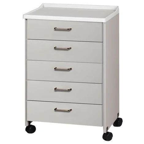 Clinton Molded Top Mobile Equipment Cabinet with Five Drawers