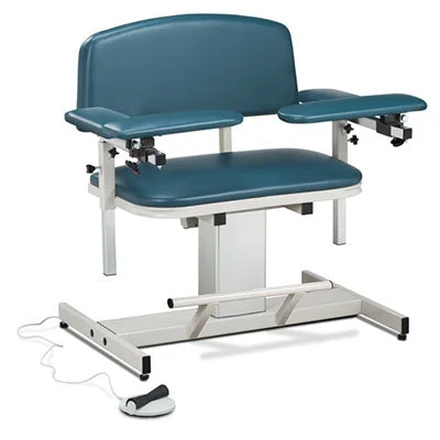 Clinton, Power Series Phlebotomy Chair, Extra-Wide, Padded Arms – 15-4517