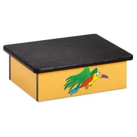 Clinton Rainforest Parrot Laminate Pediatric Step Stool