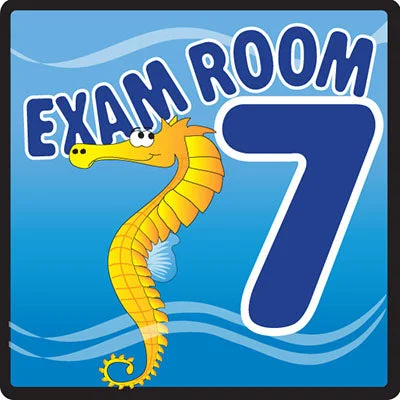 Clinton, Sign, Ocean Series, Exam Room 7 Sign – 15-4657