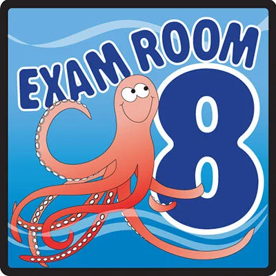 Clinton, Sign, Ocean Series, Exam Room 8 Sign – 15-4658
