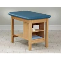 Clinton Sports Training Taping Table with End Shelf, 27″ Wide, Graphite