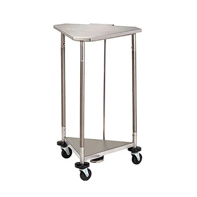 Clinton, Triangular Tilt-Lid Hamper, Stainless Steel, 18″ – 13-3486