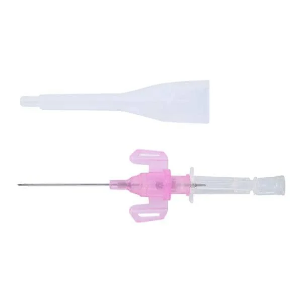 Closed IV Catheter Introcan Safety 3 20 Gauge 1-1/4 Inch Polyurethane Winged Hub Blood Control Passive Safety