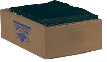 Colonial Bag Corporation Colonial Bag Trash Bag Heavy Duty 55 gal. Black LLDPE 0.65 Mil. 36 X 58 Inch X-Seal Bottom Twist Tie Flat Pack – CXB58H
