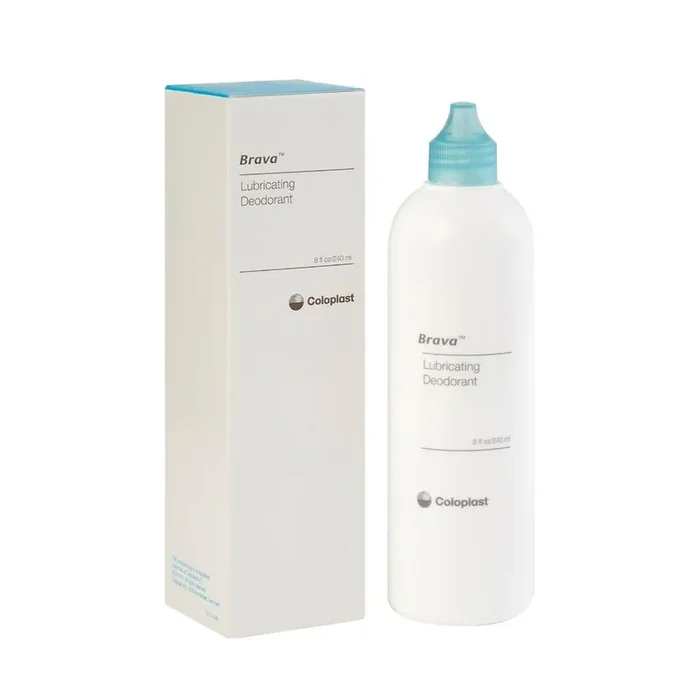 Coloplast Brava Lubricating Deodorant for Ostomy Pouch – 8 oz Bottle