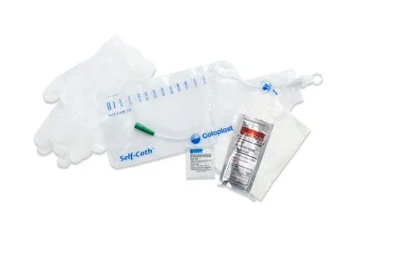Coloplast Intermittent Closed System Catheter Kit Self-Cath Straight TipWithout Balloon Lubricated PVC