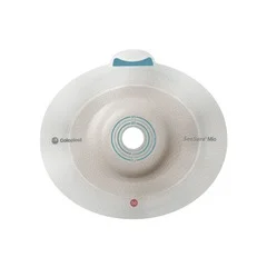 Coloplast Ostomy Barrier SenSura Mio Flex Pre-Cut, Standard Wear Elastic Adhesive 35 mm Flange Green Code System 18 mm Opening