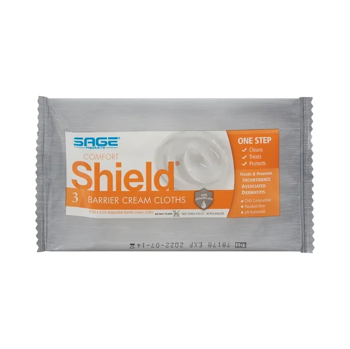 Comfort Shield Barrier Cream Cloths by Sage Product