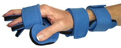Comfy Splints, Comfyprene Hand Separate Finger Splint, Adult, Light Blue, Right – 24-3321R