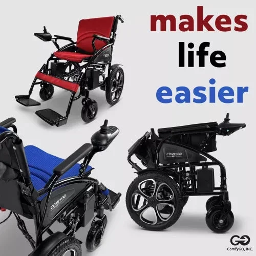 ComfyGO 6011 Electric Wheelchair (17″ Wide Seat)