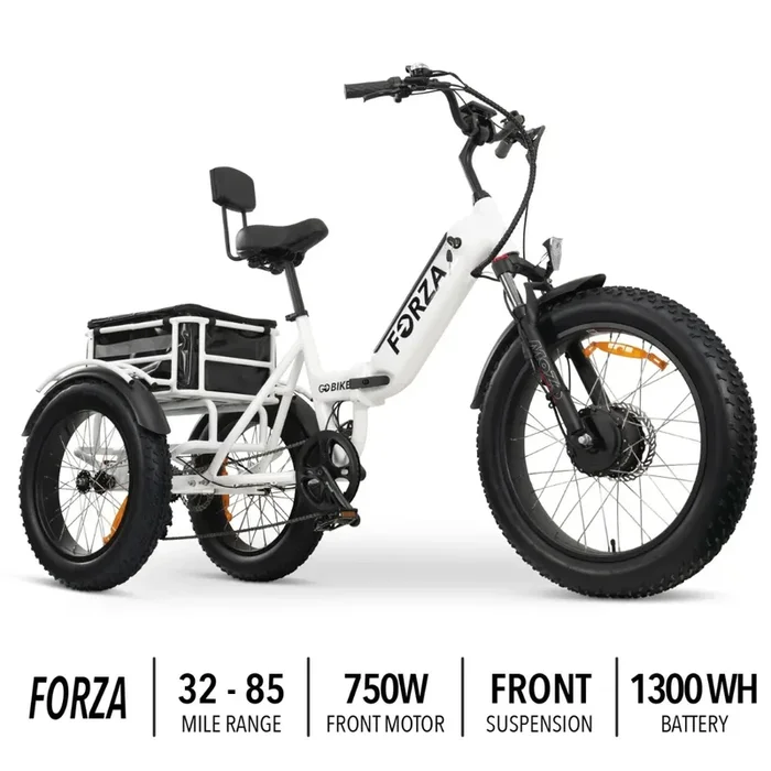 ComfyGo FORZA Electric Tricycle with Rear Storage