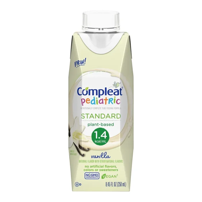 Compleat Pediatric / Tube Feeding Formula Pediatric Standard 1.4 Cal, Vanilla, 8.45 oz. Carton Ready to Use