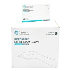 Concentric Health Alliance Exam Glove Concentric Small NonSterile Nitrile Standard Cuff Length Blue Not Rated, 1 EA/BX - Image 2