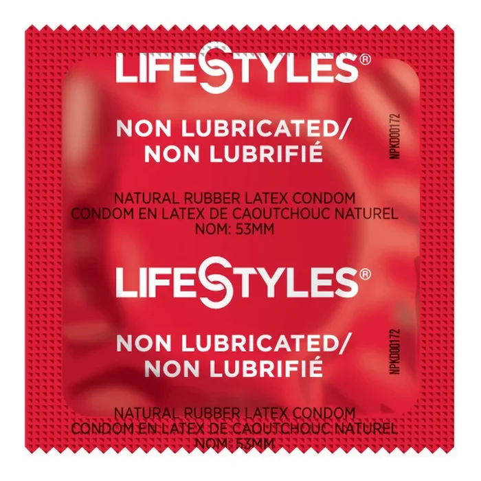 Condom Lifestyles, Non-Lub’d, 1 Size, 1K/Case