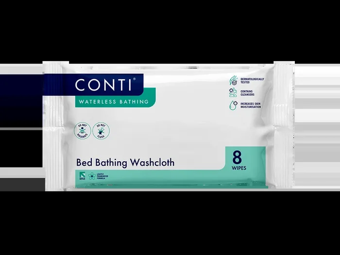 Conti Bed Bathing Washcloth Fragrance Free 8 Cloths