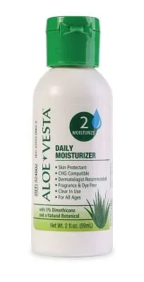 Convatec Aloe Vesta Hand and Body Moisturizer 2 oz. Bottle Unscented Lotion CHG Compatible – 324802