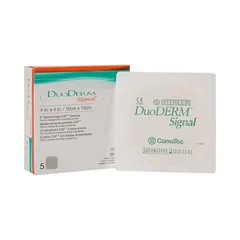 Convatec Duoderm Signal Tapered Edge Hydrocolloid Dressing 4X4