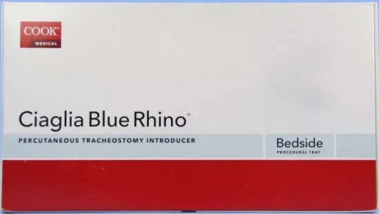 Cook Medical INTRODUCER SET, PERCUTANEOUS TRACH BLUE RHINO G2 W/8FR CATH – G53179