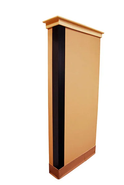 Corner Guard, Black, 4″ x 4″ x 48″, Case of 20 – 43-3442-20