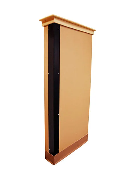 Corner Guard, Black FR, 3″ x 3″ x 48″, Case of 20 – 43-3441-20