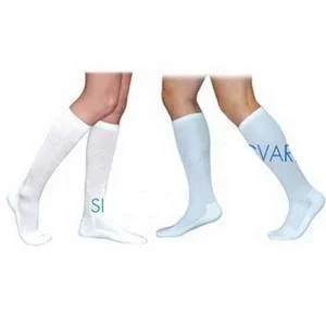 Cotton Comfort Men’s Knee-High Compression Stockings Medium Long, White