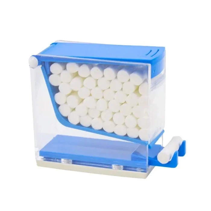 Cotton Roll Dispenser Blue