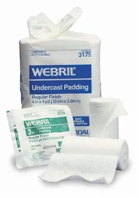 Covidien 2554 Webril 100% Cotton Undercast Padding, Sterile | Elastic/Fibers | Medium