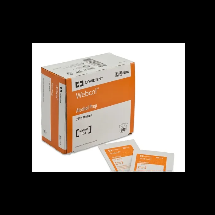 Covidien Alcohol Prep Pad, Medium, 2-Ply