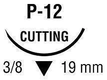 Covidien Caprosyn Suture with Needle Absorbable Uncoated Undyed Suture Monofilament Polyester Size 4-0 30 Inch Suture 1-Needle 19 mm Length 3/8 Circle Reverse Cutting Needle – SC5637G