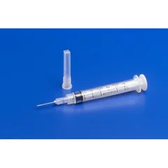 Covidien Syringe with Hypodermic Needle Monoject 3 mL 20 Gauge 1-1/2″ Detachable Needle Without Safety, 1000 EA/CS