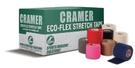 Cramer Products Eco-Flex Cohesive Bandage 2 Inch X 6 Yard Standard Compression Self-adherent Closure Blue NonSterile – 285118