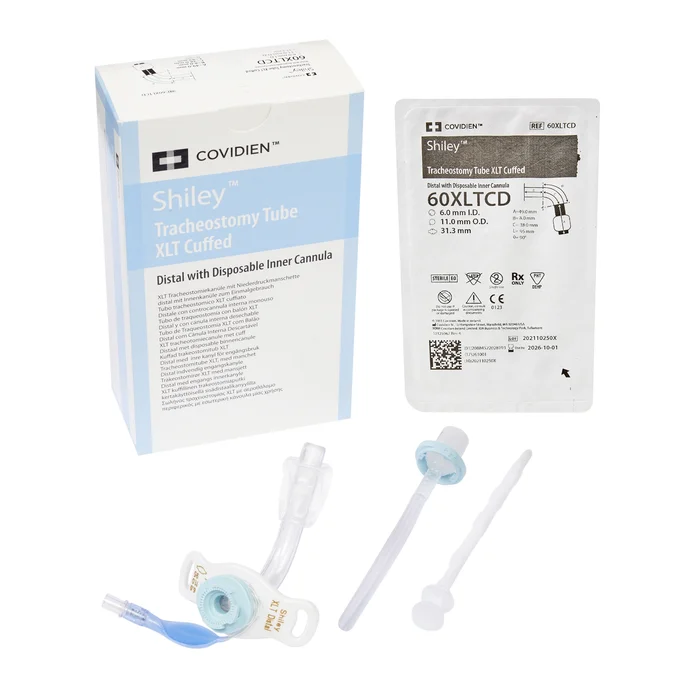 Cuffed Tracheostomy Tube Shiley XLT Disposable IC Size 6.0 Adult, 60XLTCD, EA/1