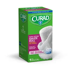Curad CURAD 100% Cotton Gauze Roll, 4.5 x 4 yd., 1/BX