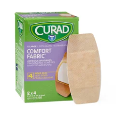 Curad CURAD Comfort Adhesive Bandages, 2 x 4 (5.1 cm x 10.2 cm), 50 EA/BX