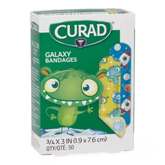 Curad CURAD Galaxy Plastic Adhesive Bandage, 3/4 x 3, 1200 EA/CS