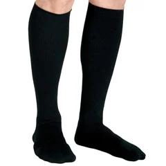 Curad CURAD Knee-High Cushioned Compression Hosiery with 15-20 mmHg, Black, Size D, Regular Length, 1/EA
