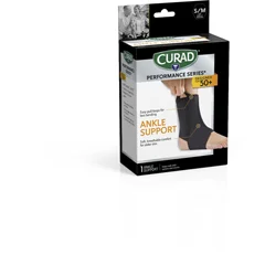 Curad CURAD Neoprene Open Heel Ankle Support, Seniors, Size S/M, 1/EA