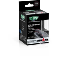 Curad CURAD Performance Series IRONMAN Self-Adherent Wrap, Black, 3, 1/EA